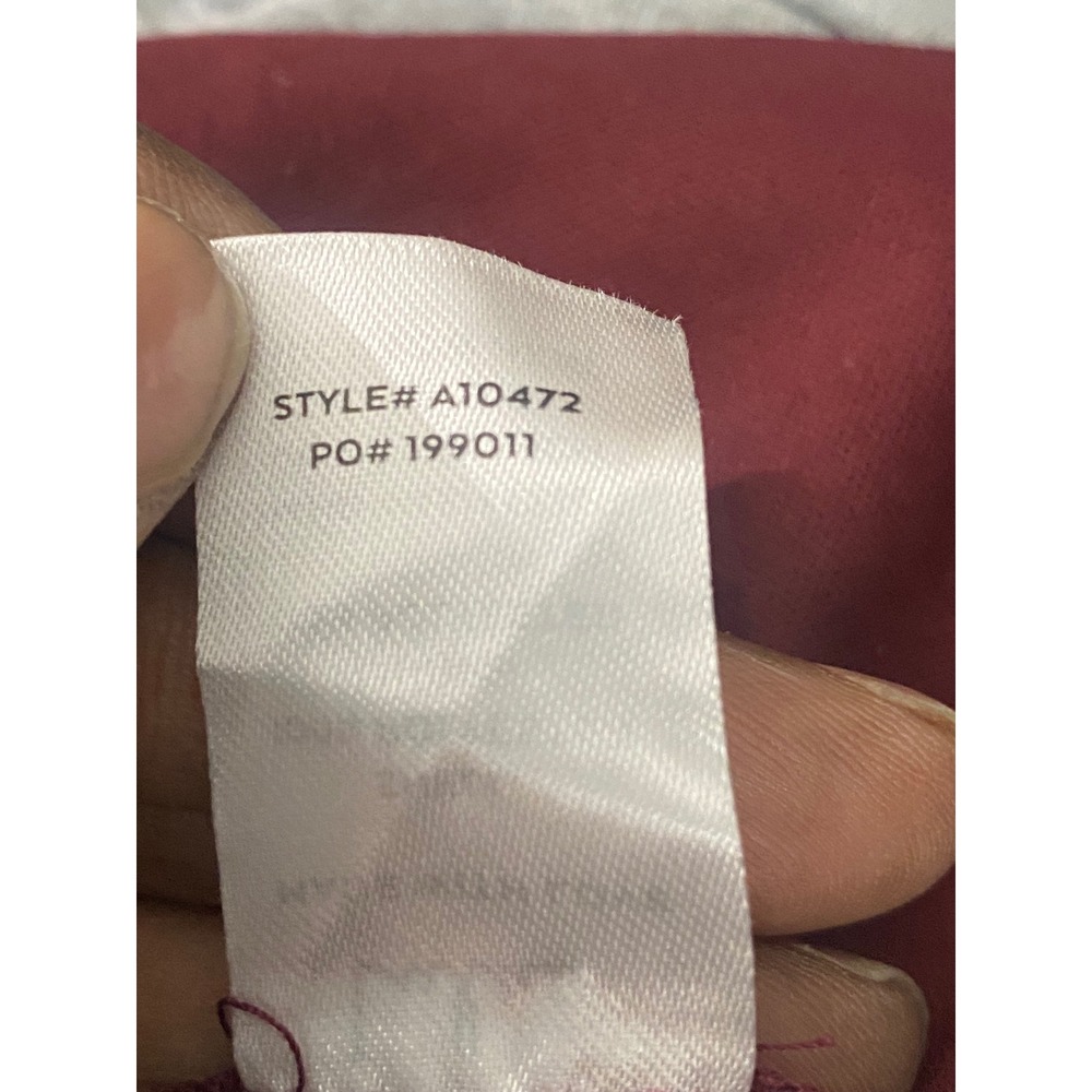 Lulus Burgundy Strapless Pleated Tiered Maxi Dress A10472 XL Burgundy Wine Red‎ - Picture 6 of 7